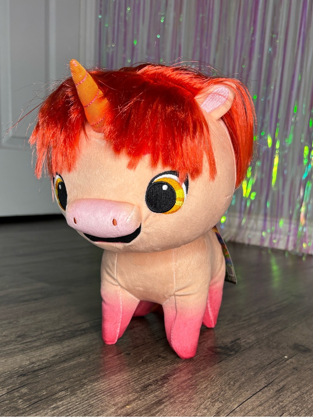 Dreamworks Not Quite Narwhal Netflix Pixie Dazzlerump Orange Stuffed Animal NWT